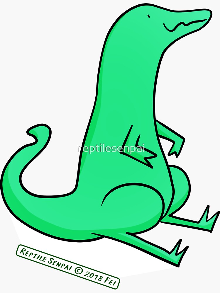 Thumbnail 3 of 3, Sticker, Reptile Senpai S03E06 designed and sold by reptilesenpai.