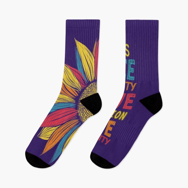 Item preview, Peace Love Inclusion Equality Diversity Colorful Sunflower 	 	 designed and sold by vtsuurapw1.