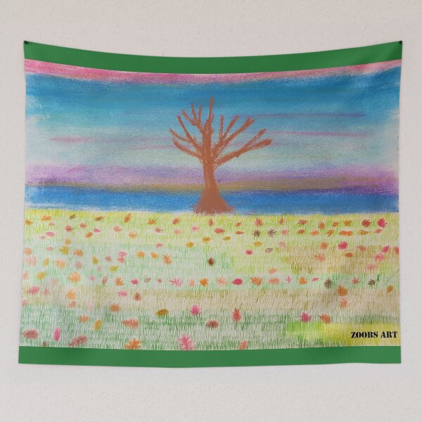 Item preview, Pastel Fall in Sunset Skies Landscape Art designed and sold by GrudleBay.