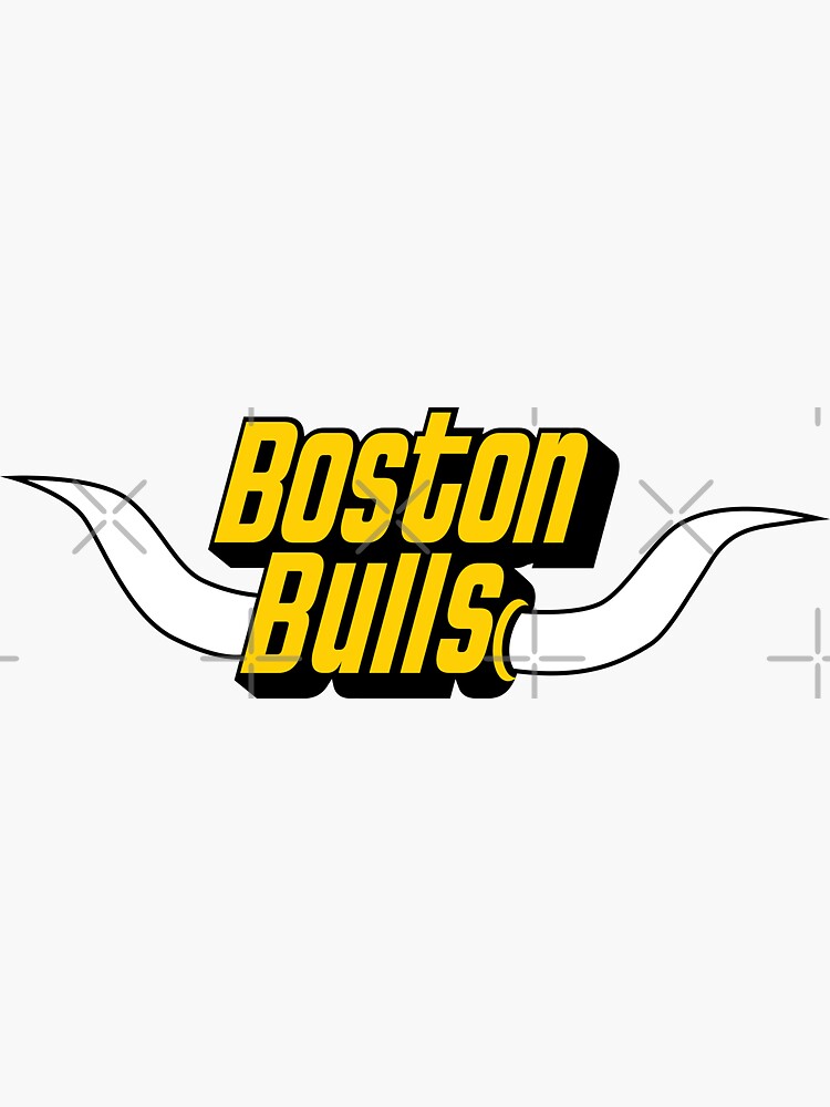 "WFL Boston Bulls" Sticker for Sale by cooneytoons Redbubble