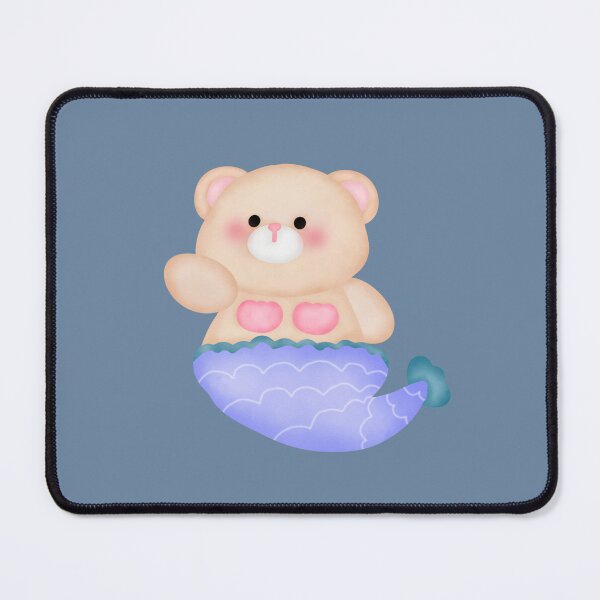 Item preview, Chubby mermaid bear designed and sold by handmadebynf.