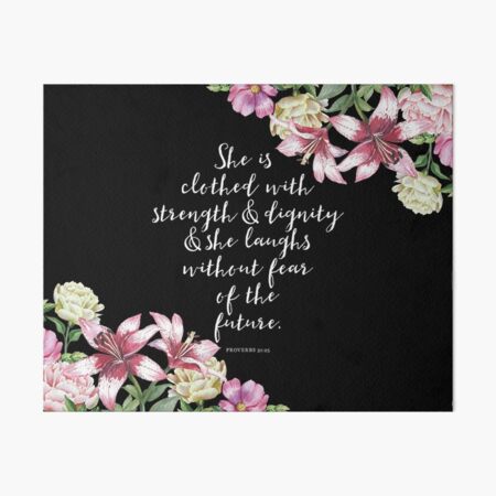 Christian Proverbs Art Board Print