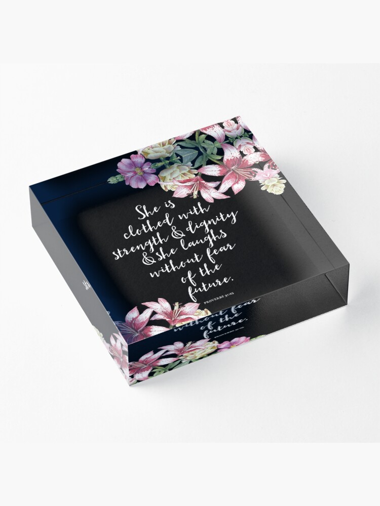 Alternate view of Christian Proverbs Acrylic Block