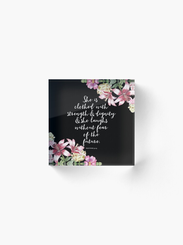 Alternate view of Christian Proverbs Acrylic Block