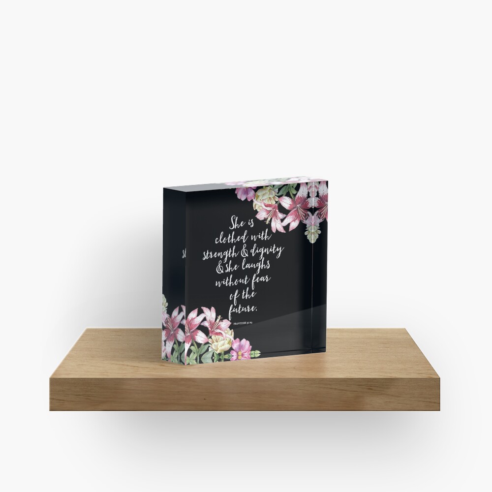 Christian Proverbs Acrylic Block