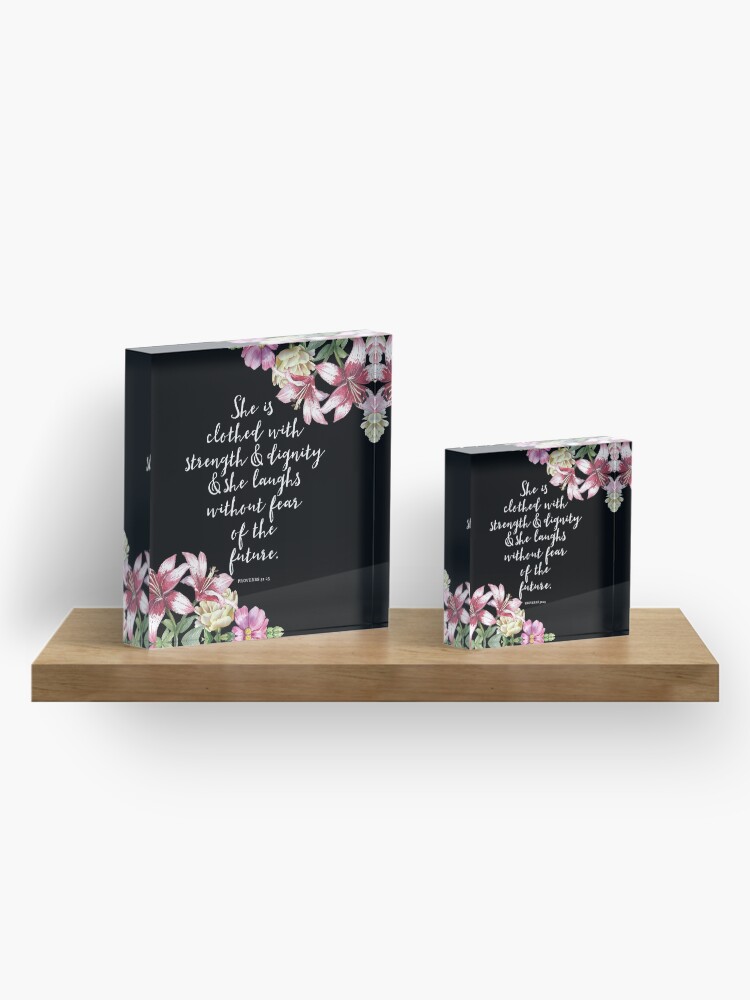 Alternate view of Christian Proverbs Acrylic Block