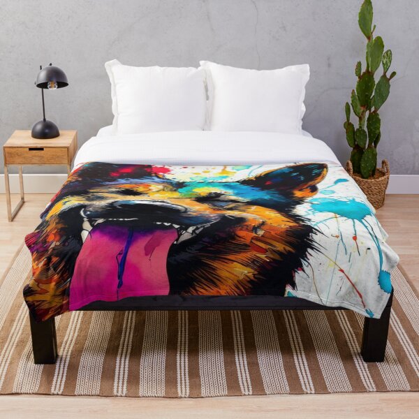 Aperçu de l'œuvre Art de l'aquarelle de berger allemand créée et vendue par EricaJackson.