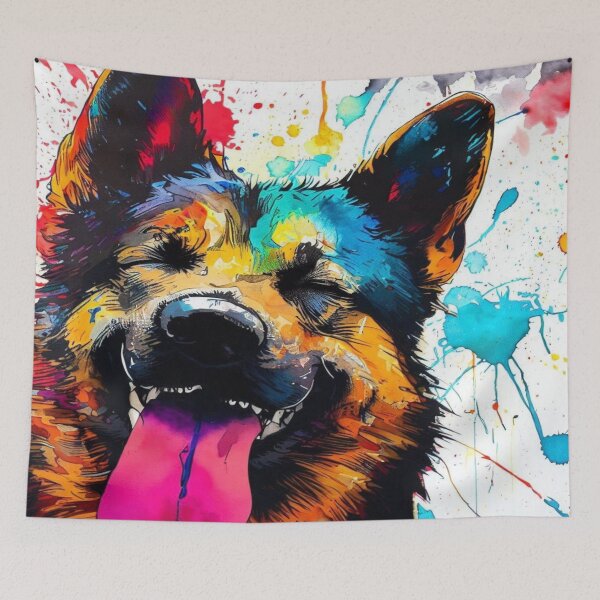 Item preview, German Shepard Watercolor Art  designed and sold by EricaJackson.
