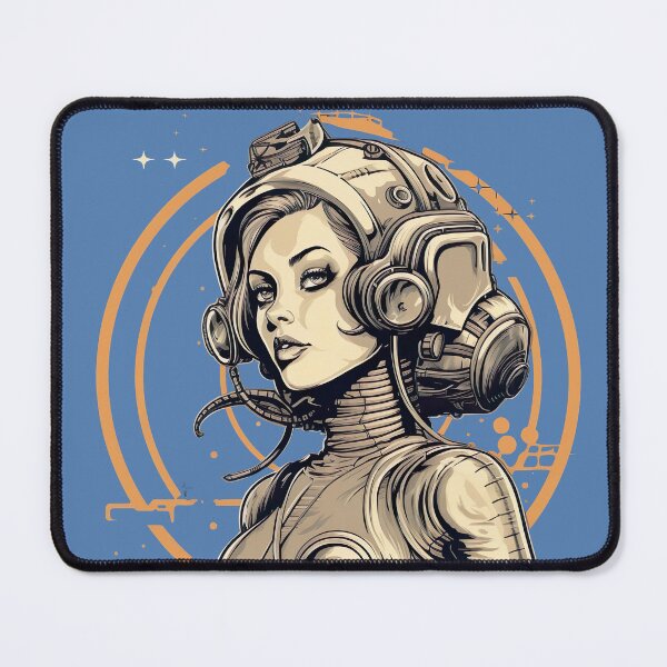 Item preview, Female retro astronaut designed and sold by miss-keysmash.