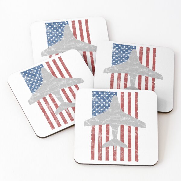 Item preview, A-6 Intruder Military Jet Airplane Red White & Blue Vintage Flag Design designed and sold by RealPilotDesign.