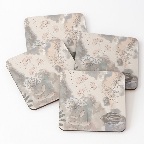 Artikelvorschau, Botanicals in Braun und Pink entworfen und verkauft von kcd-designs.