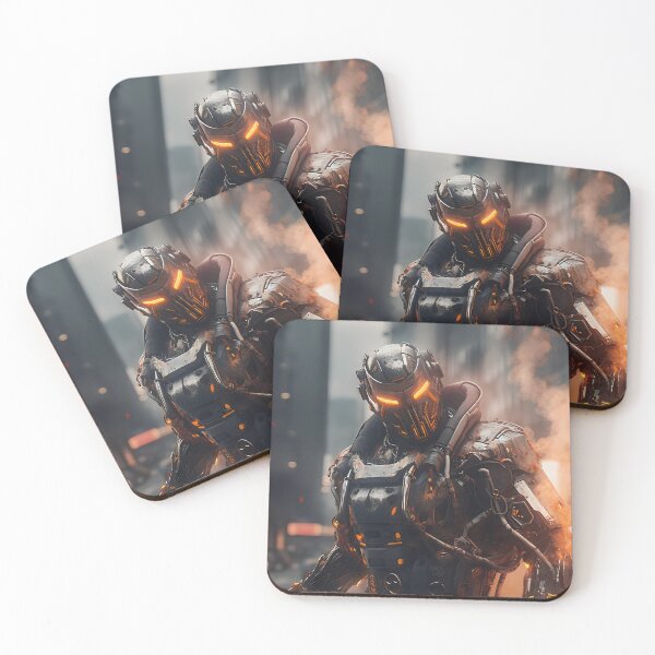 Item preview, Metallic Skirmish in Futuristic Metropolis: The Cyberpunk Robot Duel designed and sold by InsaneLEDP.