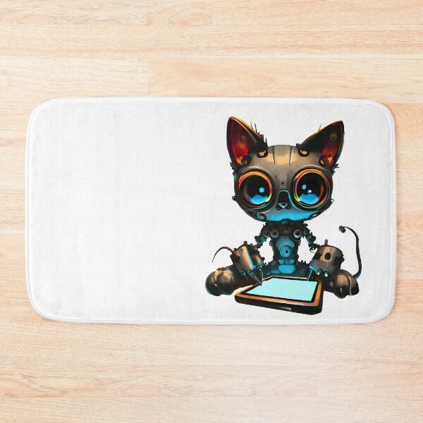 Item preview, Robo-Cat Playing On A Tablet! designed and sold by kukamatsu.