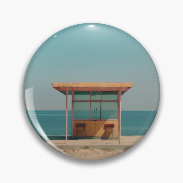 Artikelvorschau, Minimalistische Bushaltestelle am Meer – Landschaftsfotografie entworfen und verkauft von regnumsaturni.