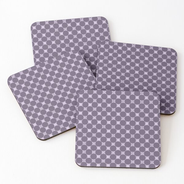 Item preview, No.93-Dark violet and purple floral pattern designed and sold by Block print shop.