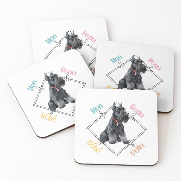 Item preview, Giant Schnauzer dog (Giant Schnauzer), my beautiful hairy baby for lovers of working dogs or guard dogs, in French. designed and sold by isaweb.