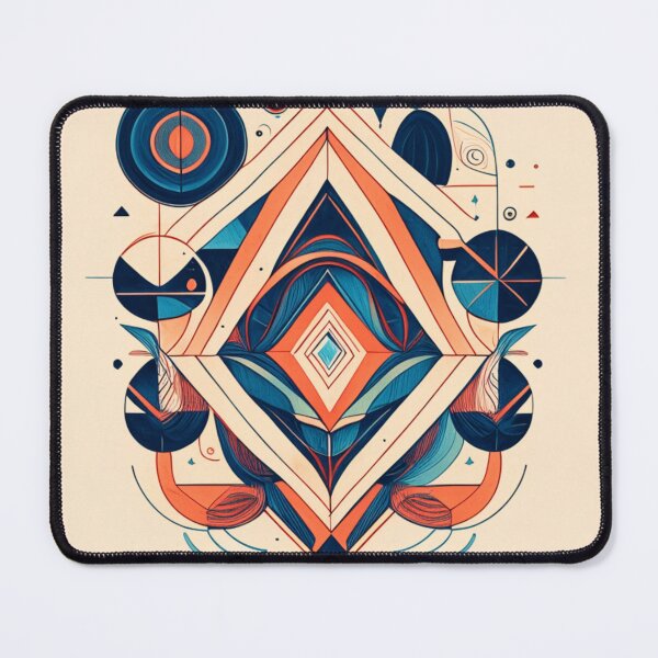 Item preview, geometric pattern, abstract, triangle, hexagon, circle, arrow, natural energy, mountain, river, sky, tree, development designed and sold by Gugurat.