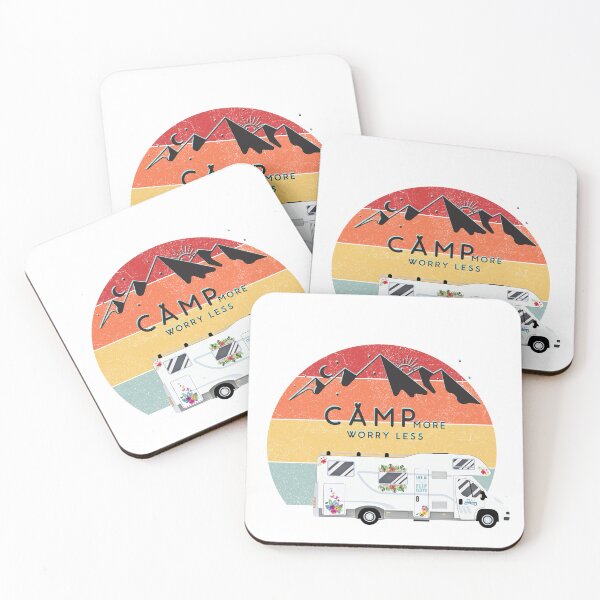 Item preview, Camp more worry less van life is better in flip flops designed and sold by NoWokeWear.