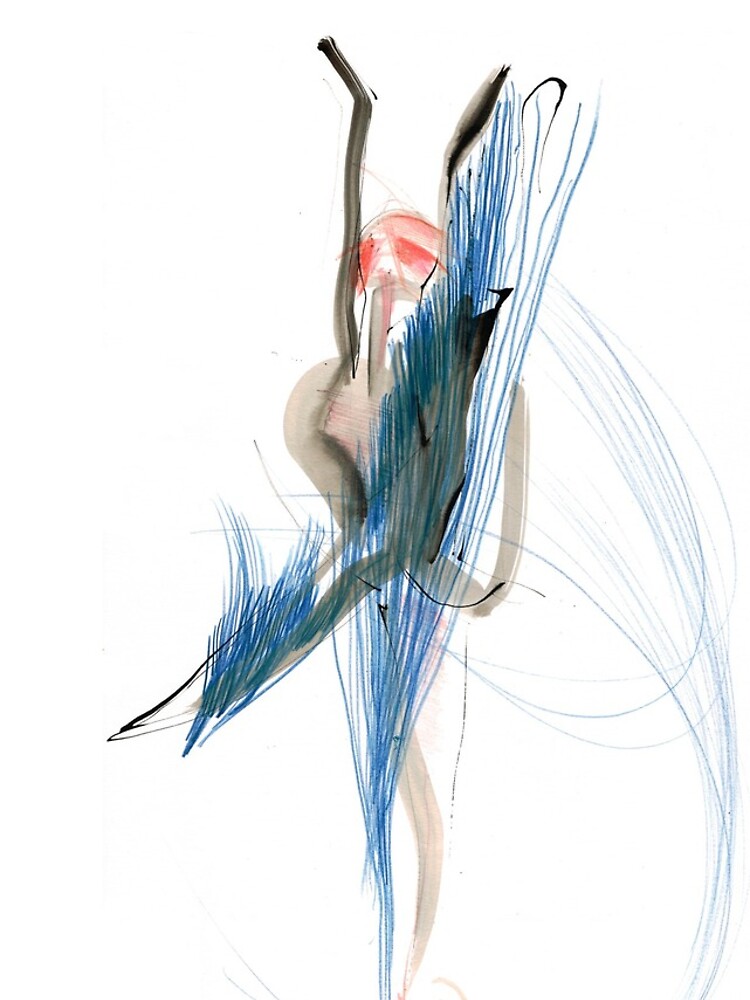 Expressive Dance Drawing by CatarinaGarcia