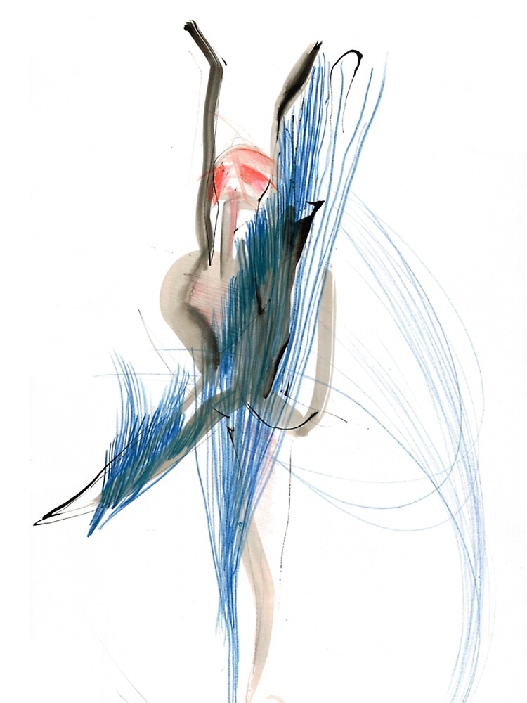 Expressive Dance Drawing by CatarinaGarcia