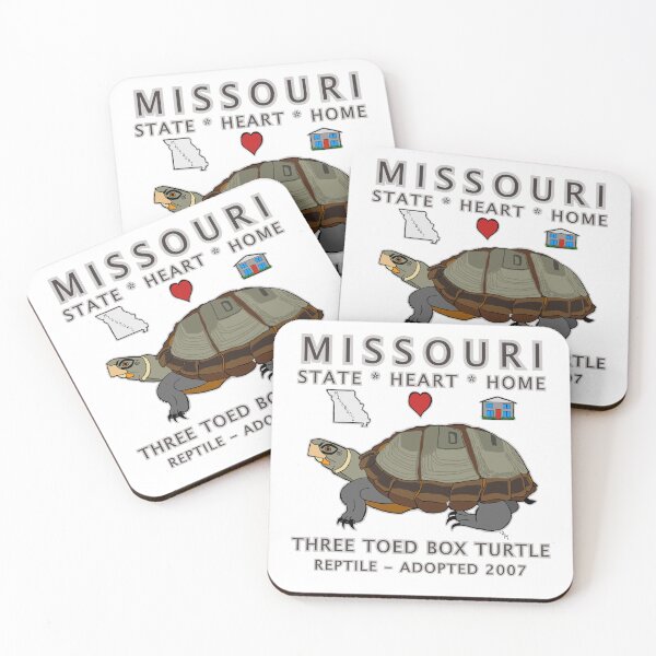 Item preview, Missouri - Three Toed Box Turtle - State, Heart, Home - state symbols designed and sold by Colleen Macomber.