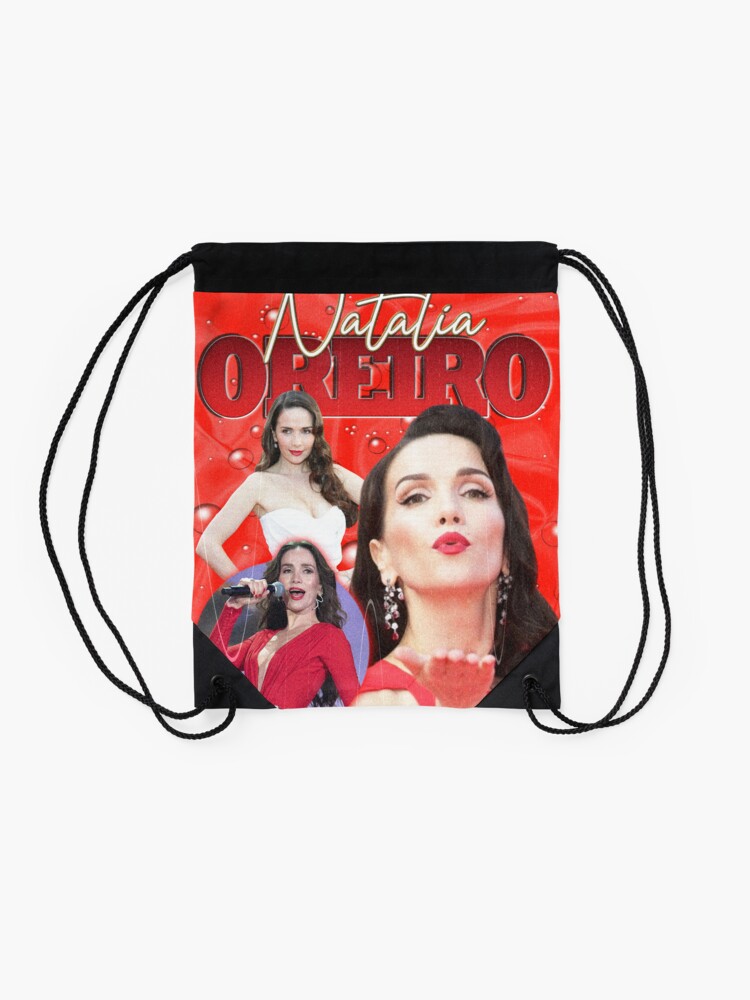 Mochila saco con la obra Natalia Oreiro Bootleg de sebachamorro