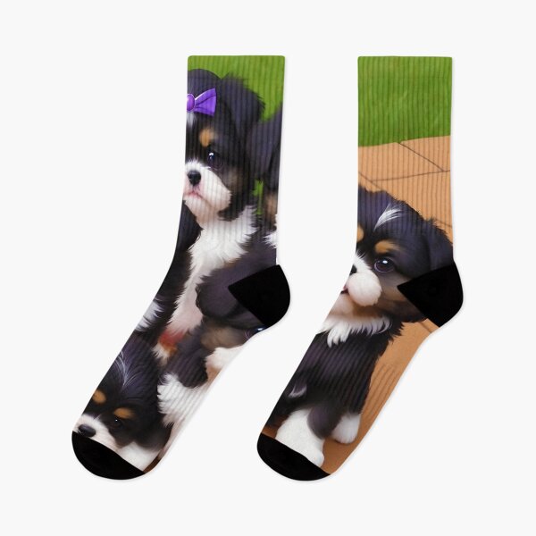 Artikelvorschau, Ein Wurf süßer kurzhaariger Shih Tzu-Welpen entworfen und verkauft von allhistory.