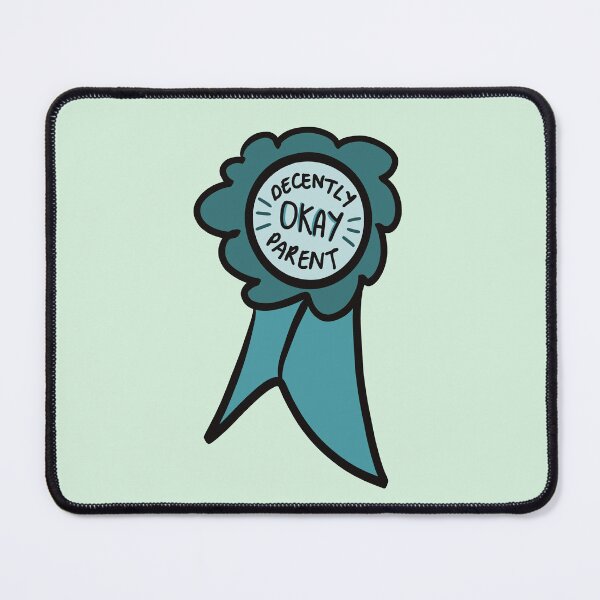 Item preview, Decently okay parent ribbon, blue designed and sold by amydrewthis.