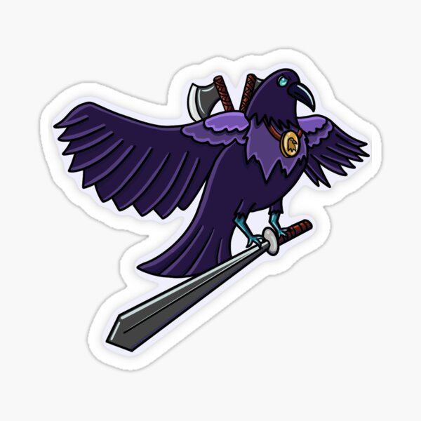 Raven Companion Sticker