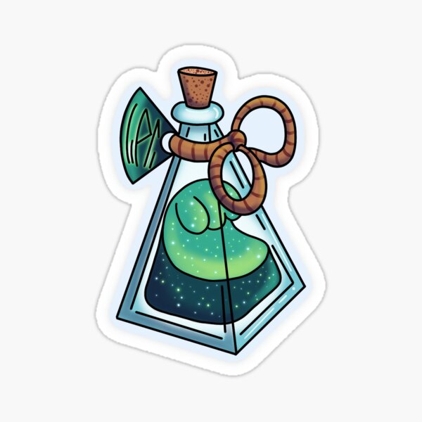 Green Potion Bottle Sticker