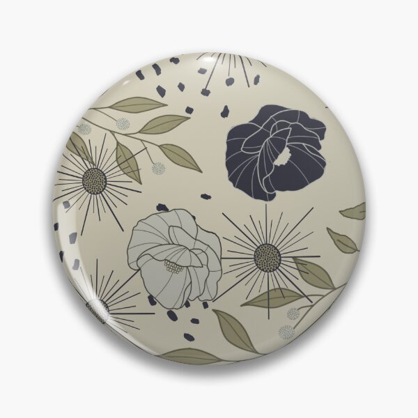 Artikelvorschau, Retro-Mohnblumen entworfen und verkauft von Salzanos.
