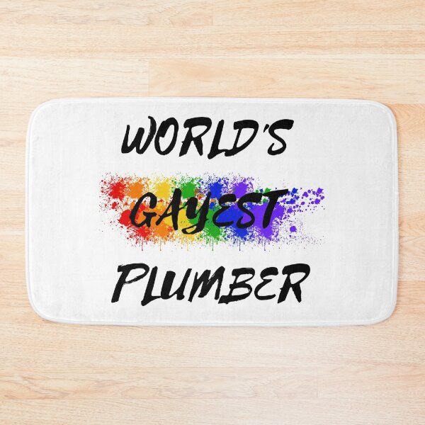 Item preview, World's Gayest Plumber designed and sold by LuckyKermit.