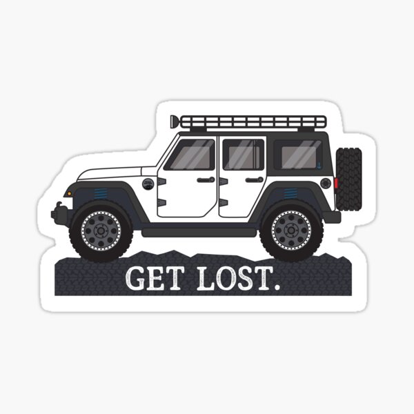 Get Lost. Sticker