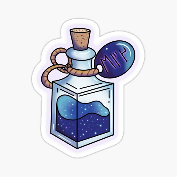 Blue Potion Bottle Sticker