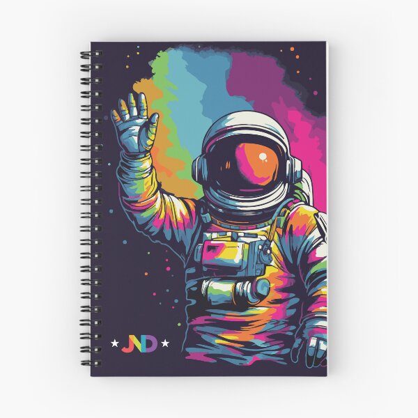 Item preview, Cosmic Euphoria: An Astronaut's Prideful Wave Amidst Celestial Rainbows designed and sold by jooordaaan.