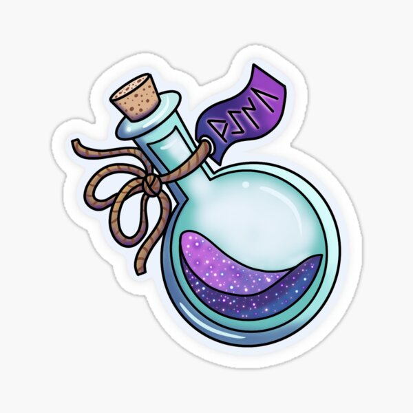 Purple Potion Bottle Sticker