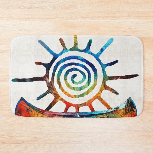 Item preview, Sun Canoe Colorful Symbol Art designed and sold by Sharon Cummings Art.