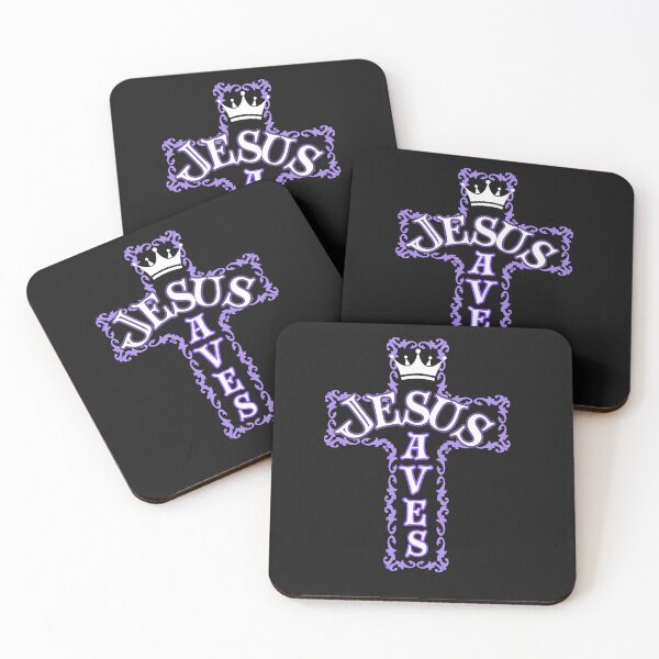 Item preview, Jesus Saves (purple) designed and sold by Tripp Art Studio.