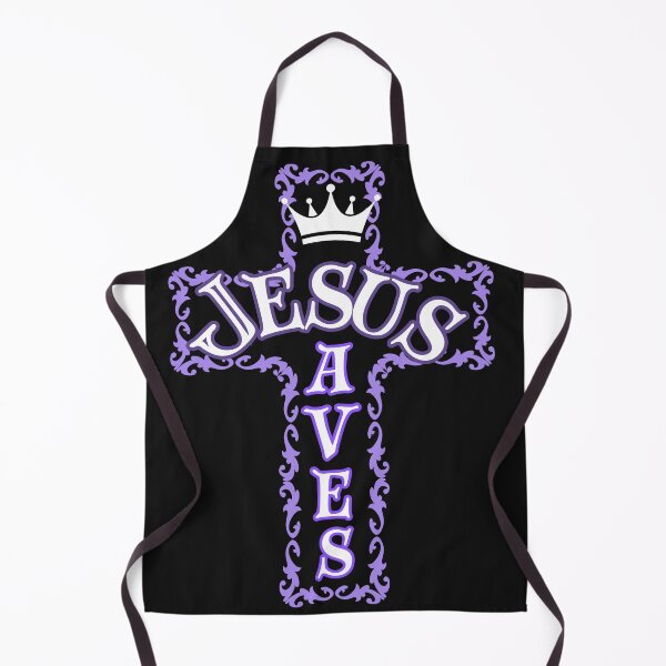 Item preview, Jesus Saves (purple) designed and sold by Tripp Art Studio.