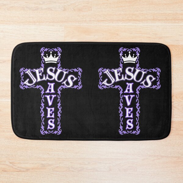 Item preview, Jesus Saves (purple) designed and sold by Tripp Art Studio.