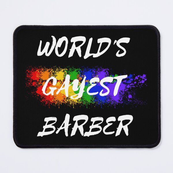 Item preview, World's Gayest Barber Queer Humor With Rainbow Colors For Gay Barbers For Pride Month In Black designed and sold by LuckyKermit.