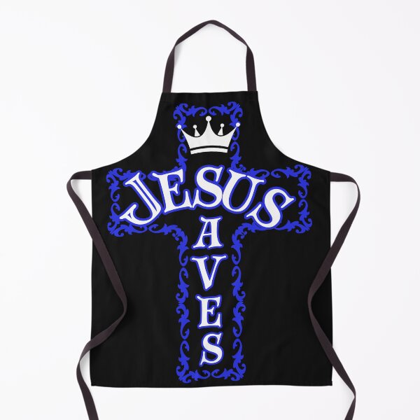 Item preview, Jesus Saves (blue) designed and sold by Tripp Art Studio.