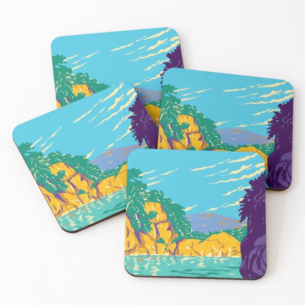 Item preview, Biak-na-Bato National Park in San Miguel Bulacan Luzon Philippines WPA Art Deco Poster designed and sold by patrimonio.