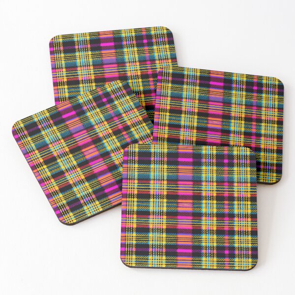 Item preview, Neon pink and yellow tartan design designed and sold by Nosy is Everything.