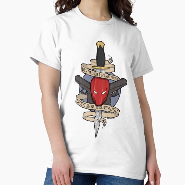 Vista previa del artículo con la obra «Red Hood - La muerte no hizo nada», diseñado y vendido por gaynorofelia.