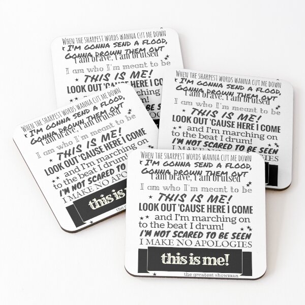 Item preview, This Is Me Lyrics - The Greatest Showman designed and sold by SamanthaLee33.