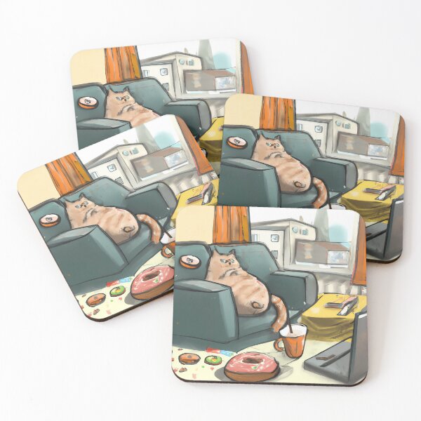 Item preview, Typical Cats and Donuts - The Life of a Cat designed and sold by print-et-al.