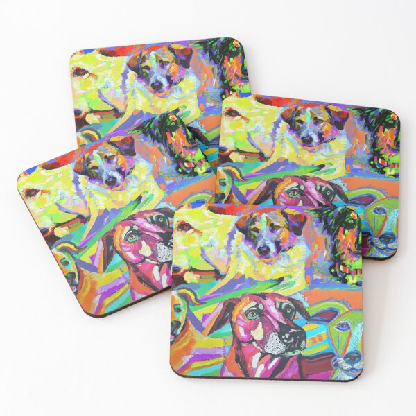 Item preview, Fauvist Portrait of Dogs designed and sold by jacobz-design.