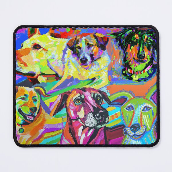 Item preview, Fauvist Portrait of Dogs designed and sold by jacobz-design.