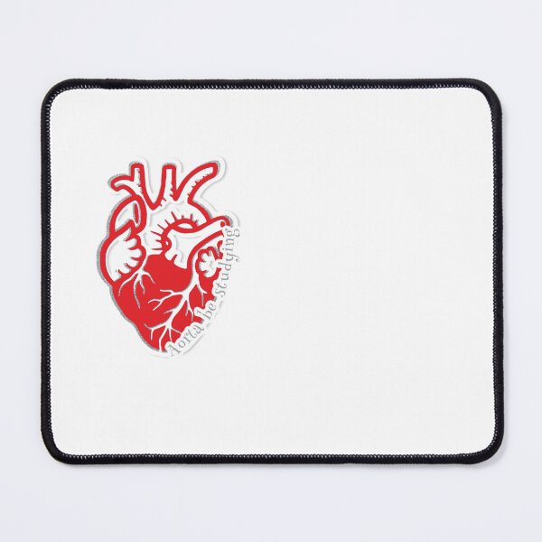 Item preview, Heart graphic “Aorta Be Studying” design designed and sold by SidderBug Designs.